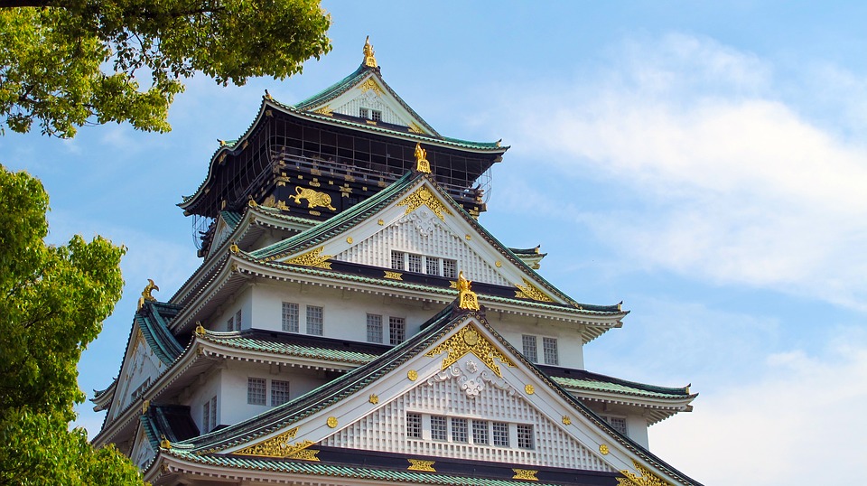 château d'osaka japan