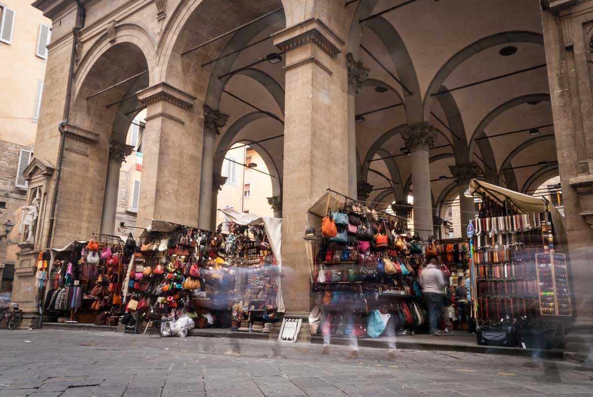 le marché de San Lorenzo a Florence, Italie