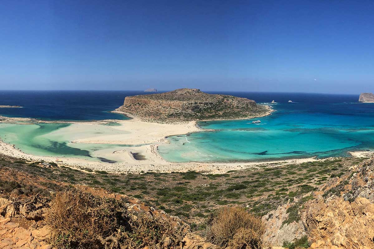 lagon de balos grèce sur l'île de Crète